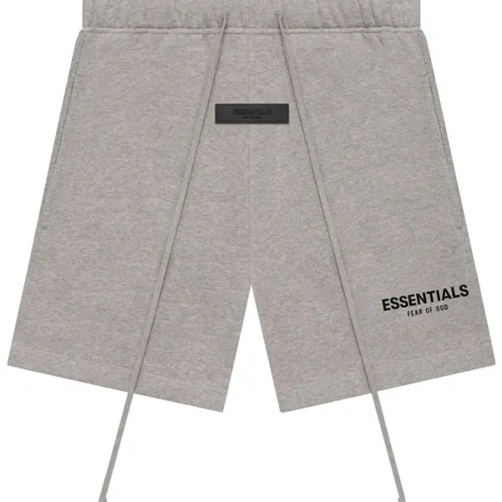 NEW Fear of God Gray Athletic Shorts with Relaxed Fit